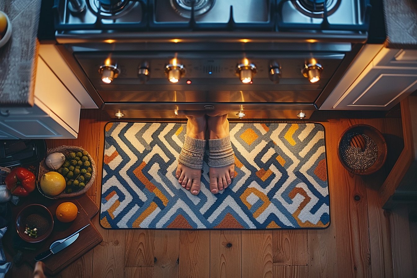 Tapis de cuisine anti-glisse : sécurité avant tout