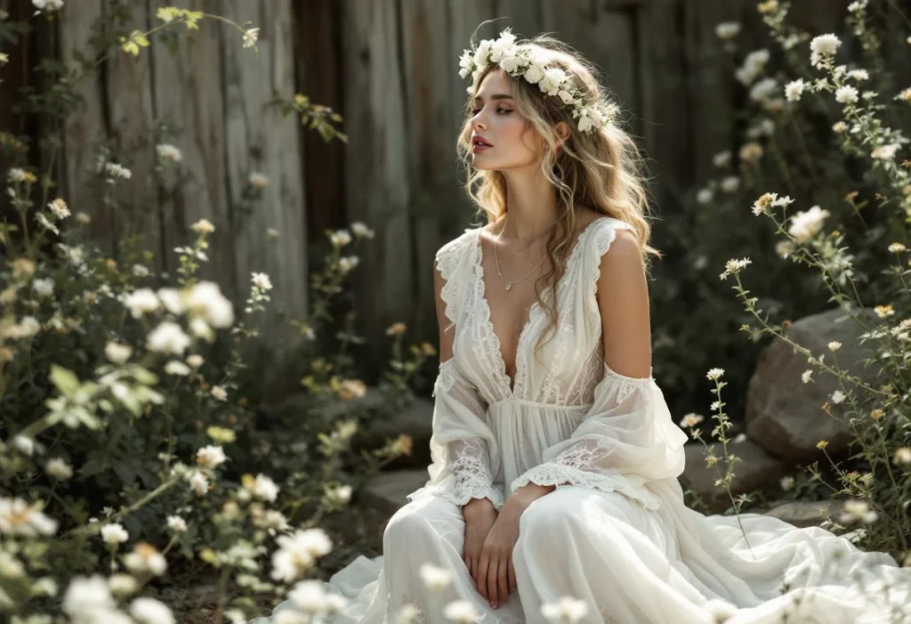 Pureté et liberté : la robe bohème blanche comme symbole d’authenticité