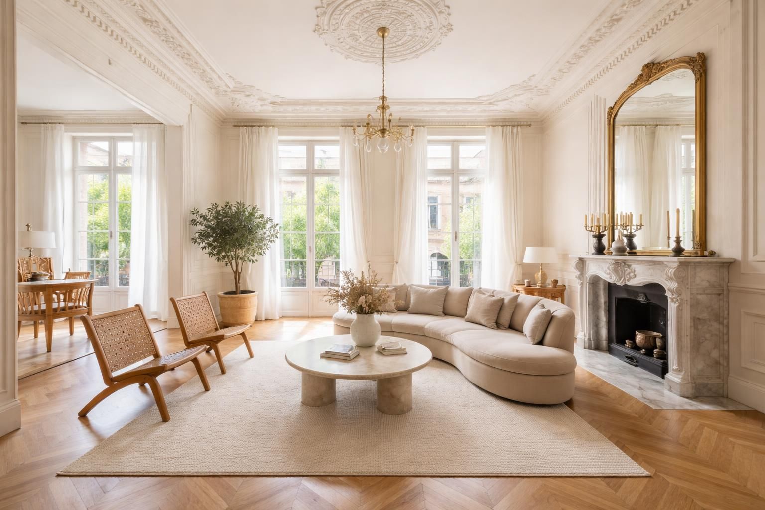 Suivre les tendances de rénovation bordelaise avec des appartements haussmanniens et moulures restaurées