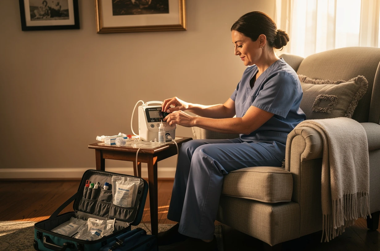 Nutrition entérale à domicile : comment les infirmiers assurent le suivi
