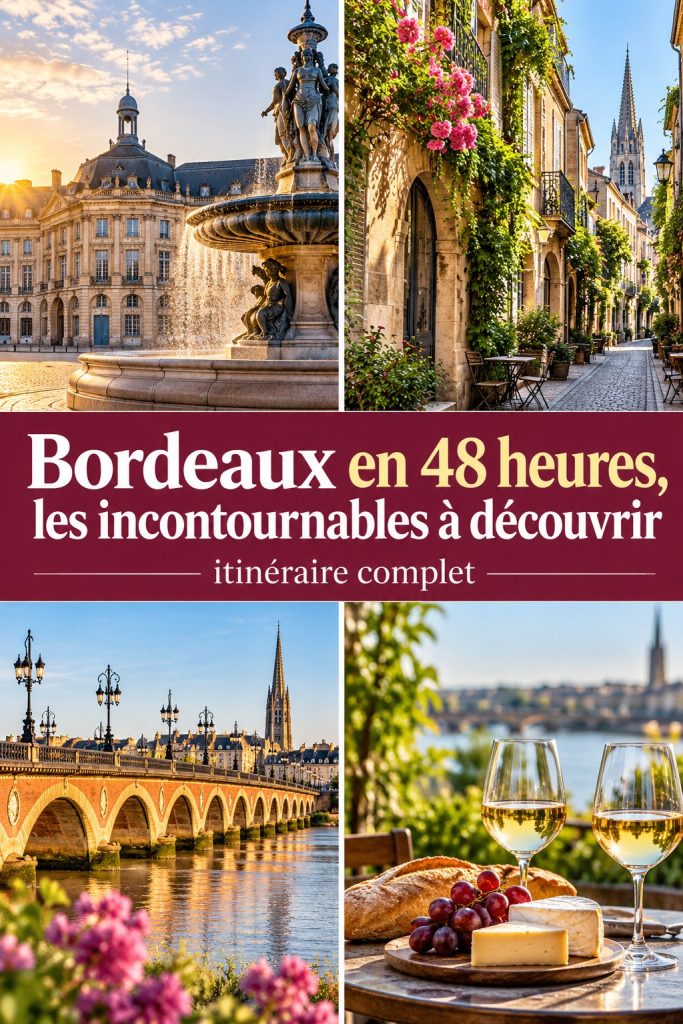Bordeaux en 48 heures : les incontournables à découvrir